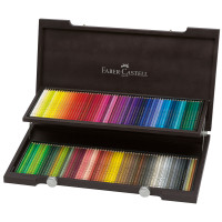 Карандаши цветные художественные Faber-Castell "Polychromos", 120цв., заточен., дерев. коробка, 285923 Карандаши цветные художественные Faber-Castell "Polychromos", 120цв., заточен., дерев. коробка, 285923